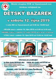 Dětský bazárek - PODZIM/ZIMA 2019