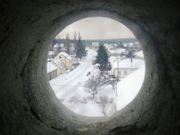 Netradiční zimní pohled na Vysočany