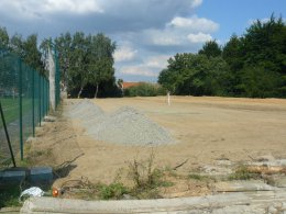 Výstavba tréninkového hřiště r. 2009 - 2010