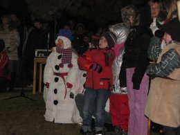 Rozsvícení vánočního stromu v obci 2012 