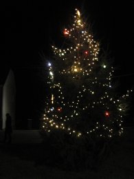 Rozsvícení vánočního stromu v obci 2012 
