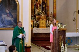 Rozloučení s o. Marcelem v kostele
