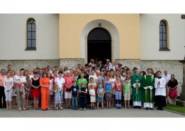 Rozloučení s o. Marcelem v kostele