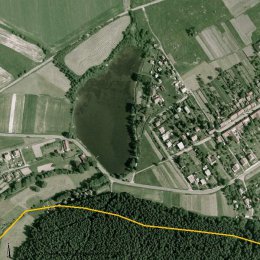 Vysočany ze satelitu
