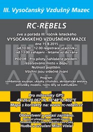 Vysočanský vzdušný mazec - 3. ročník