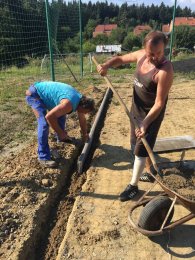 Rekonstrukce tréninkové plochy na hřiště s umělým povrchem r. 2016