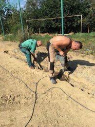 Rekonstrukce tréninkové plochy na hřiště s umělým povrchem r. 2016