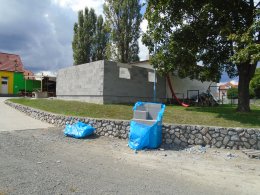 Technické zázemí fotbalového stadionu TJ Vysočany r. 2017