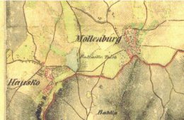 Housko a Molenburk na starých mapách